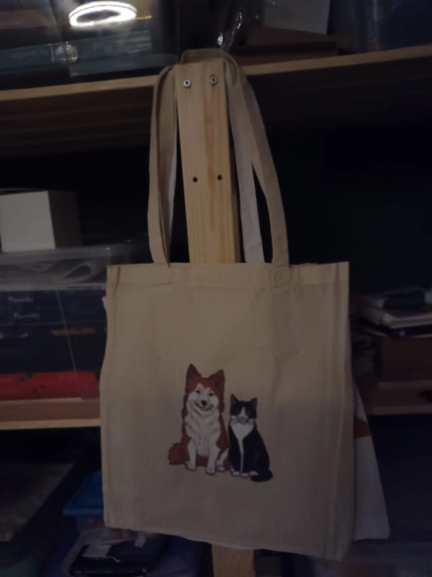 Samen op de tas — Persoonlijk huisdierenportret
