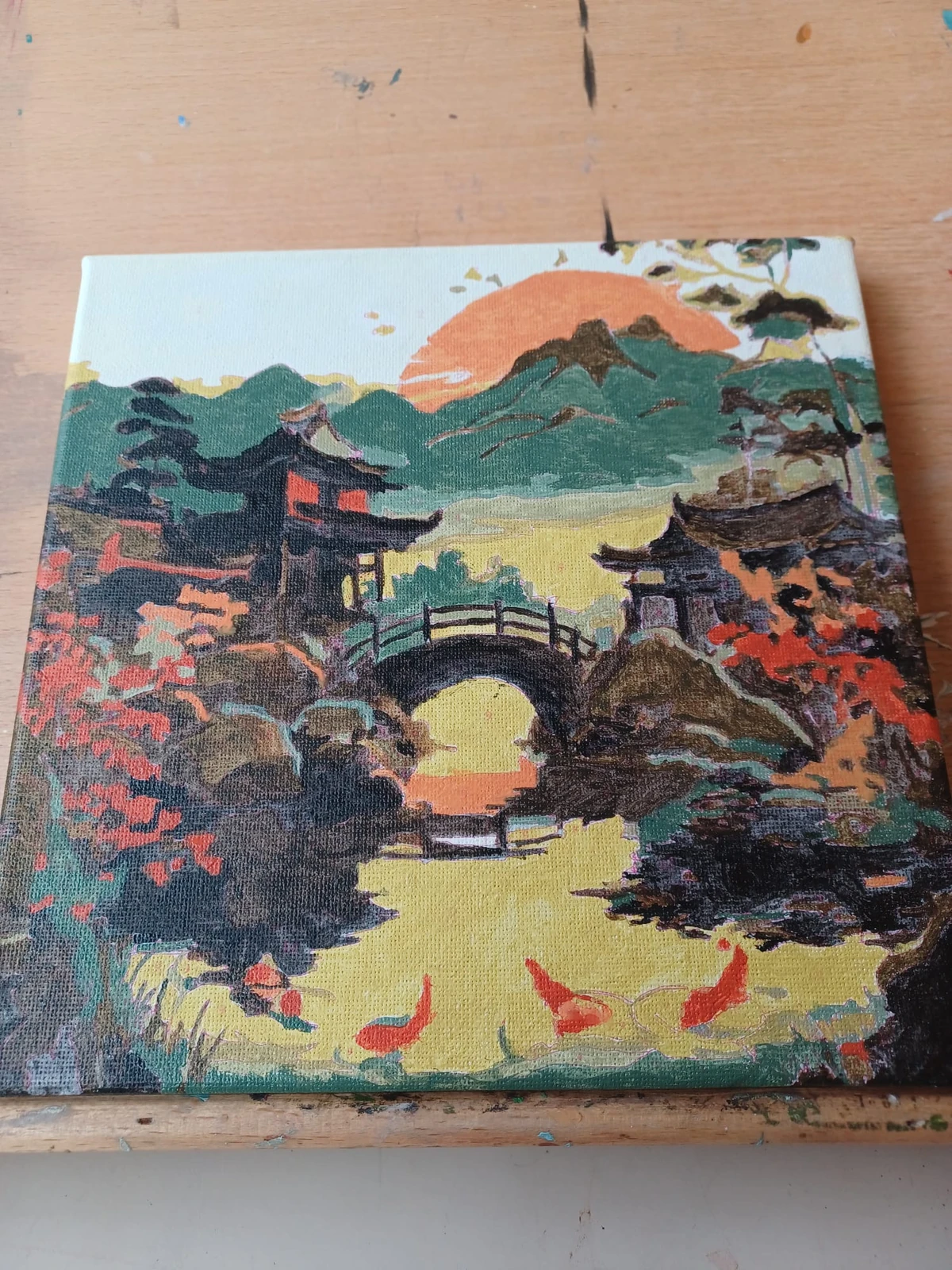 Japans landschap, geschilderd door Atelier Roos