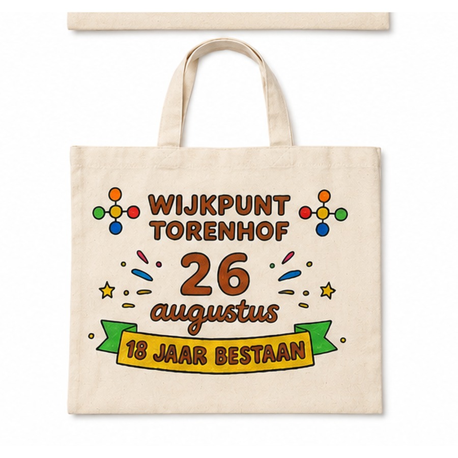 Handgeschilderde jubileumtas